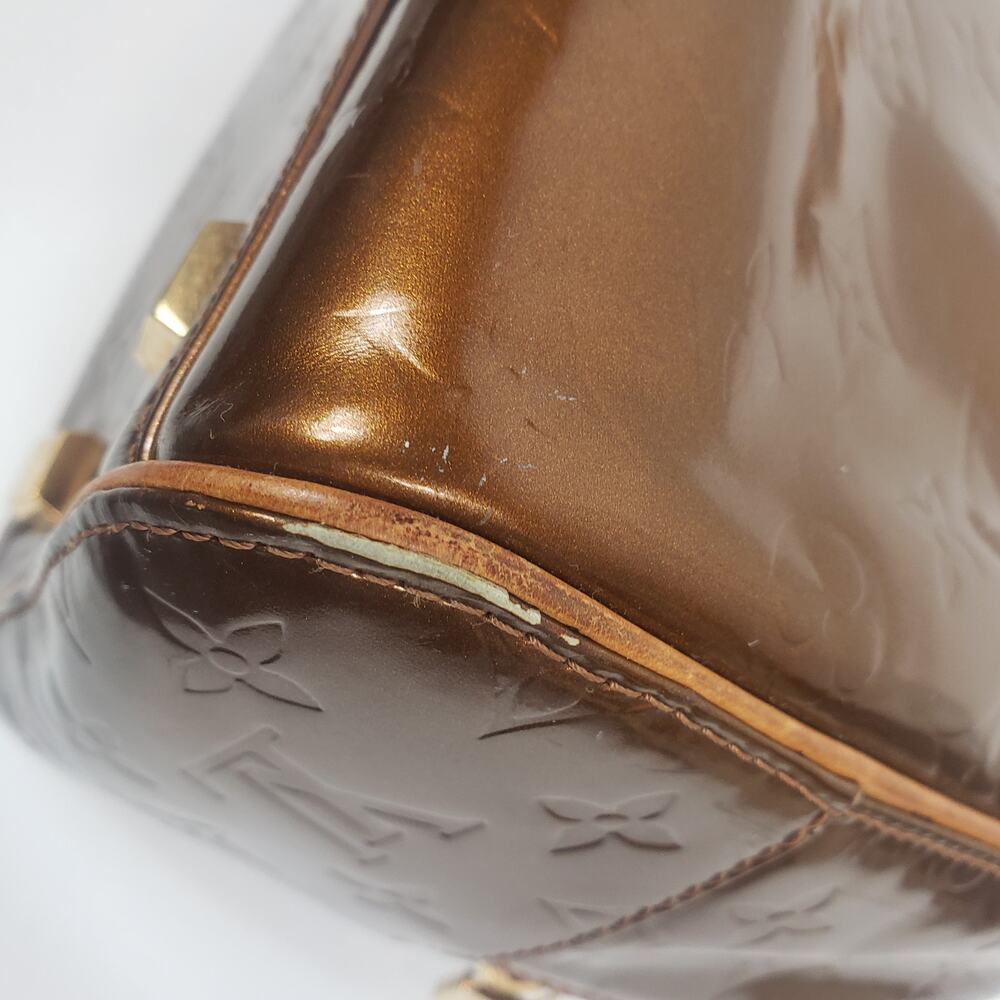 Louis Vuitton Vernis Tompkins Satchel Monogram Metallic Copper - Picture 11 of 15